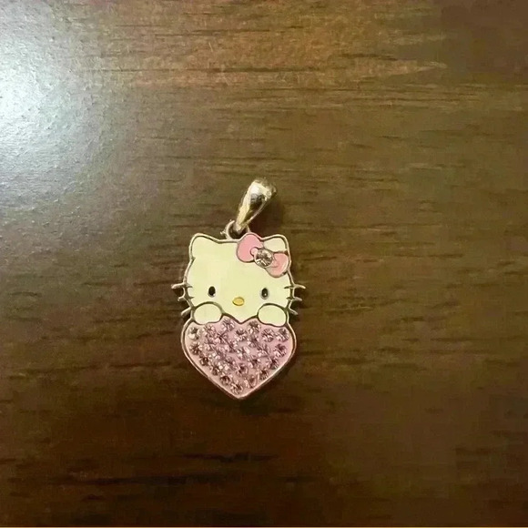 Sanrio Jewelry - Hello Kitty Pink Rhinestone Heart Pendant